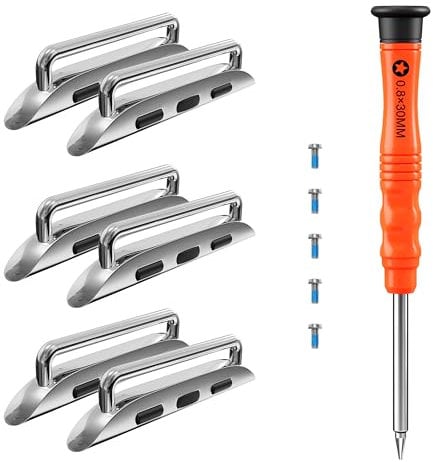 Hapysen Watch Band Connectors for Apple Watch Band Adapter, Replacement Link Attachment for iWatch Ultra (49mm) Series 10 (46 42mm) 9 8 7 (45 41mm) 6 5 4 SE (44 40mm) 3 2 1 (42 38mm) Straps 3pack