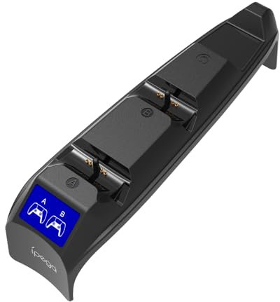 Generic Station de Chargement de manettes pour PS5 Slim, Socle de Chargement de manettes de Jeu Doubles, Support de Chargement Rapide avec indicateur LED