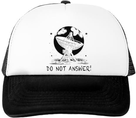 TAMBOOTEE Do Not Answer 3 Body Problem Casquette De Baseball Unisexe Blanche, Chapeau Réglable