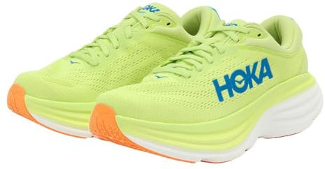 HOKA Herren Bondi 8 Textile Lettuce Solar Flare Trainer 44 EU