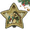 Weihnachtskrippe für den Außenbereich, Krippe für die Krippe im Innenbereich,Stern-Krippenset für Kinder - Kleine Jesusfiguren, Krippe, Szene der Geburt Jesu Christi, Kunstharz für Regale, Schreibtisc