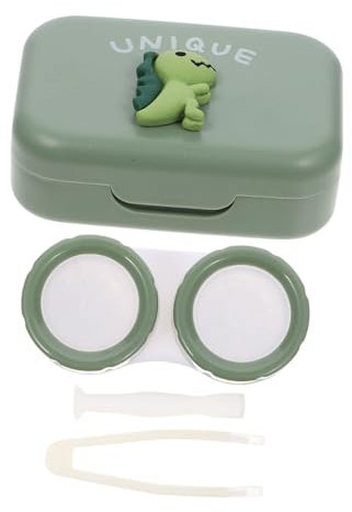 Beavorty 3St Halter für Linsenbehälter aufbewahrungsdose Storage Boxes travel Trunk Tischdekoration für Lösung Kontaktlinse spiegelfolie Linsenhalter Objektivbehälter Green