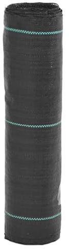vidaXL Unkrautvlies Schwarz 0,5x25 m PP