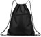WOLMIK Rucksack mit Kordelzug, Turnbeutel Schwarz Sportbeutel für Herren Damen, Beutel mit Kordelzug, Verstellbar Gym Bag Gymsack mit Reißverschluss außen für Sport Reisen Schule Strand