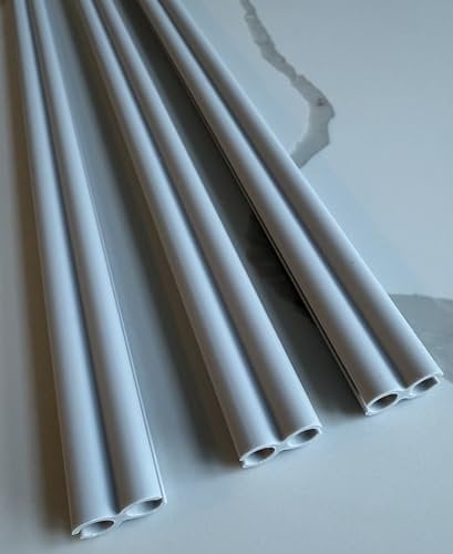 Wild Earth 100cm Figure-of-8 Plastic Awning Channel Connector, 3 Metres, Pack of 3 for Campervan, caravan, motorhome