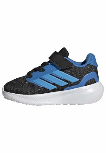 adidas Unisex Baby RUNFALCON 5 Shoes Infants, core Black/Lucid Aquamarine/Lucid Ray Blue, 5 UK Child