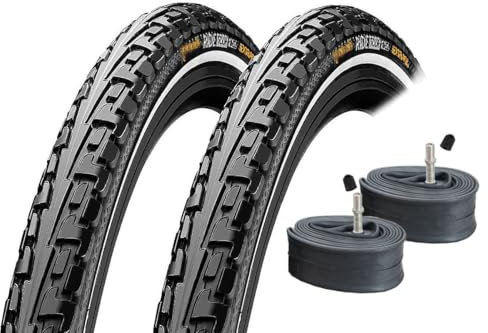 2 Stück Reifen 28 Ride Tour schwarz Reflex 37-622 28 x 1 3/8 x 1 5/8 + AV Schläuche