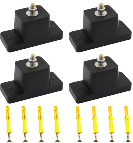 TIOMIOSEA 4 Stück Gummipuffer Klimaanlage Schwingungsdämpfer Klima Silentblock Vibrationsdämpfer, Gummidämpfer Antivibrationsfüße für Wärmepumpe Maschinen, Motoren, Haushaltsgeräte