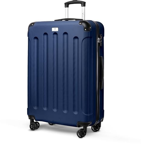 LUGG 28 Inch Suitcase Hard Shell Case 4 Wheel Travel Bag Lightweight ABS Material with TSA Lock Approved for Travel with easyJet, British Airways, RyanAir, Virgin Atlantic, Emirates ect (77x50x29cm)