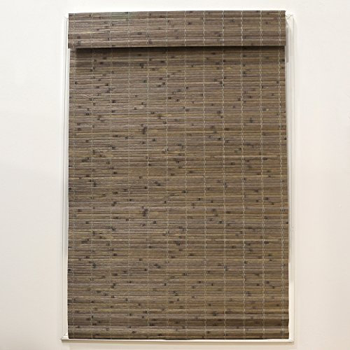 Radiance Lampenschirm aus Bambus, schnurlos, Treibholz, Treibholz-Braun, 34 in. W x 64 in. L