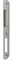 Thirard - Accesoires Ferco by Thirard : gâche centrale en applique (à toupiller) gauche 190 x 18 x 13 mm
