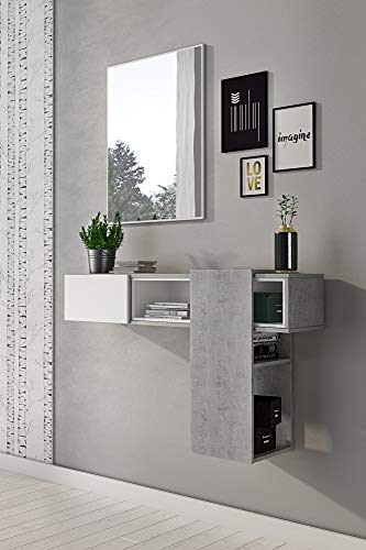 CALITAN FURNITURE FACTORY SP Z O.O. Mobile da Ingresso Move Cemento E Bianco