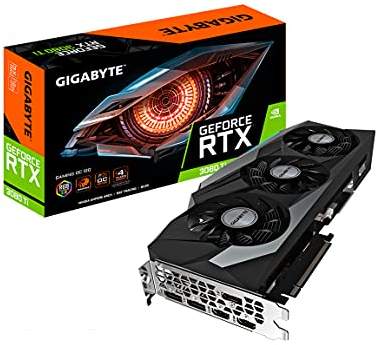 GIGABYTE GeForce RTX 3080 Ti Gaming OC 12G Carte Graphique 3 Ventilateurs WINDFORCE GDDR6X 384-bit GV-N308TGAMING OC-12GD