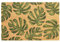 Nicola Spring Coir Door Mat - 60 x 40cm - Monstera - Pack of 2 - Decorative Indoor Front Door Floor Mat Entry Dirt Trapper Rug Outdoor Boot Scraper Non Slip Backing Doormat