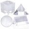 H&D Hyaline & Dora K9 Optical Crystal Photography Prism 4 Piece Set 50mm Crystal Ball 50mm Cube 50mm Prism 50mm Pyramid