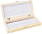 Akozon Mikroskop Objektträger Box, 50PCS Biologieglas Vorbereitete Präparatakasten Proben Holz Objektträger Aufbewahrungsbox für Laborschüler und Homeschool