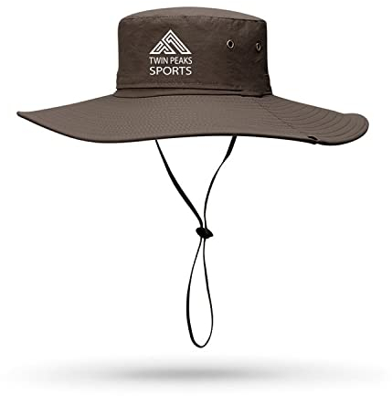 Cappello da pescatore, ad ala larga cappelli uomo donna, pieghevole, impermeabile, per spiaggia, escursionismo, safari, trekking, marrone, Taglia unica