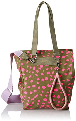 Fritzi aus Preussen Damen Wudy02 Canvas Spotty Pink Shopper