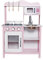 Kids Wooden Toy Kitchen Playset, Children's Pretend Play Chef Kitchen Toy Set Complete With Accessories, Ideal Birthday, (Pink)