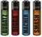 Clipper Feuerzeug 4er Set: (Impact Jugendwort)