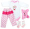 RUNGQIANY Reborn Baby Kleidung 55cm MäDchen Vier Jahreszeiten Tragbar Reborn Baby Passt 50cm-55cm Neugeborene GrößE Reborn Puppe Jungen Und MäDchen Puppen-Kleidung（Reborn Baby Kleidung 55cm 22 Zoll）