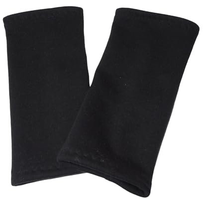 Britta Meier Armstulpen/Pulswärmer (Alpenfleece) in wunderschönen Motiven oder Uni mit Ziernähten für Damen aus meiner Nähwerkstatt in Ostfriesland. (Schwarz)