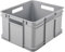 keeeper Transportbox mit Tragegriffen, Euro-Box XL, 28 l, 43 x 35 x 24 cm, Bruno Eco Line, Grau (Eco Stone Grey)