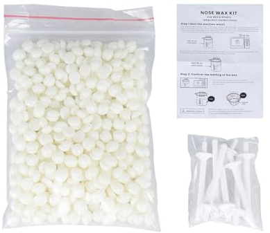 Nasenhaar Wachs Set Mit 50 G Nasen Wachs, Asenwachs Kit Mit 8 Applikatoren, Nasenhaar Wachs Nose Wax Kit Haarentfernung Set Für Männer Für Männer Und Frauen
