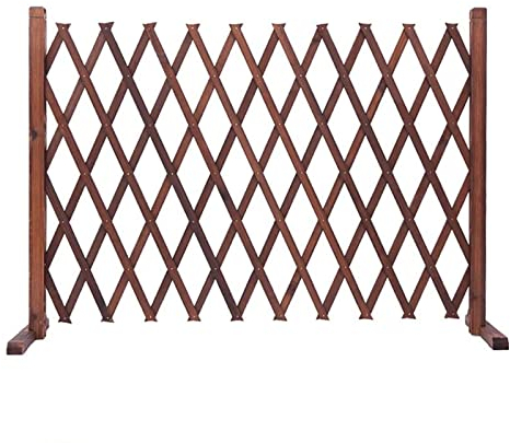 Sicherheitstor für Absperrtüren – ausziehbarer Hundezaun, faltbarer mobiler Sichtschutzzaun, freistehender Pflanzenschutz, dekorative Kletterwand für Pflanzen im Haushof und Garten (210 x 120 cm)