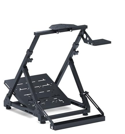 GT Omega DD-X Wheel Stand - Provides Incredible Stability, Angle & Height Adjustment, Includes an Adjustable Gear Shifter Mount