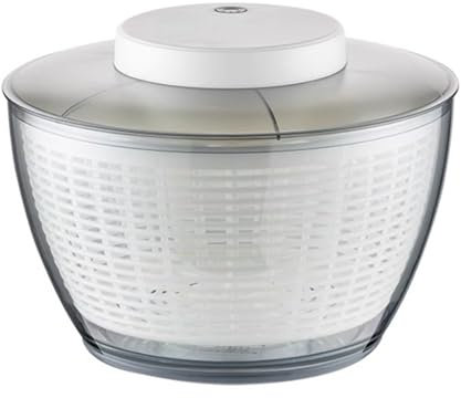 Centrifugadora De Ensaladas Eléctrica, Limpiadora Y Secadora De Lechuga, Lavadora Y Coladora De Verduras, con Recipiente De 4,75 L, Recargable, para Verduras, Fideos, Frutas