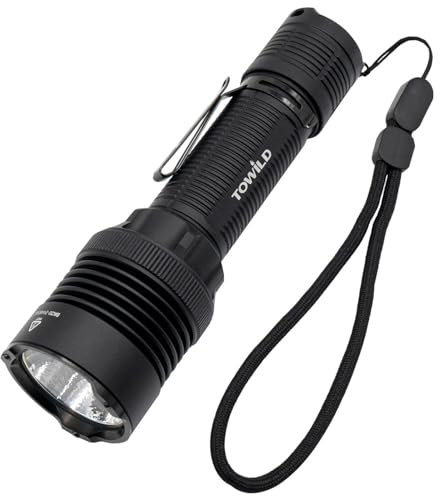 towild BK20 Torcia Tattica LED 5100 Lumen Militare IPX8 5 Modi Torce Elettriche,Ricaricabile TYPE C 240 Ore Autonomia – Camping Emergenza Trekking Portatile