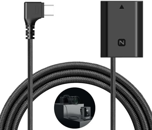 NEEWER USB C auf NP-FZ100 Dummy Akku 8,2V Ausgang, ersetzt NP-FZ100 Batterie, kompatibel mit Sony FX3 FX30 ZV-E1 A1 A6600 A6700 A7III A7IV A7C A7CII A7CR A7RIII A7RIV A7RV A7SIII A9 A9II, TC-FZ100