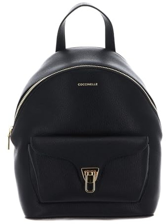 Coccinelle Leder Freizeitrucksack Beat Generatio Backpack Noir schwarz