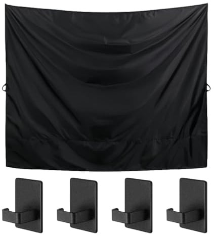 Dopsyesn Cortina Ducha Camping para Autocaravana - Cortina de Ducha para Puerta Trasera de Furgoneta con Ganchos Magnéticos - Cubierta Antisol Reutilizable Bloqueadora de Luz para SUV, Furgoneta y