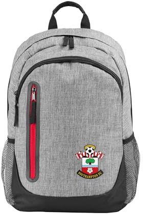 FOCO Officially Licensed Football Heather Grey Backpack Rucksack School Bag (Southampton)