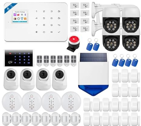 gsm Alarma Inteligente Tuya De Casa Kit Seguridad Inalámbrico 3MP Cámara IP Control Sirena Marcación Automática