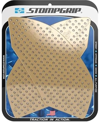 Stompgrip Motorrad Tankpad Volcano passend für Aprilia RSV4 Factory, RSV4 R & Tuono V4 | Tankaufkleber | Tankschutz (Transparent)