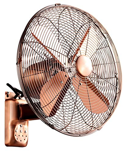 WOTZOV Ventilador de Pared con Control Remoto, 4 aspas, 3 velocidades, Ventilador Industrial oscilante Ajustable, Alta Velocidad/Uso intensivo, Temporizador de 1/2/4 Horas, para Uso