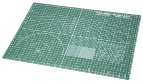 Tamiya 74076 - Schneideunterlage A3, Grün
