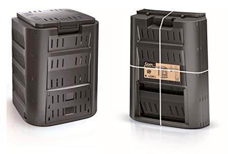 Komponist 380 l Prosperplast Compoteen -Kunststoff in Schwarz, 82,6 (hoch) x 71,9 (Breite) x 71,9 (tief) cm