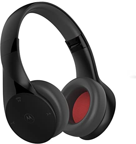 Motorola Sound MOTO XT500 / Escape - Bluetooth Kopfhörer 15Std. - Multipoint Technologie - Klappbar - Siri und Google Assistant kompatibel - Schwarz