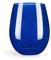 Excelsa Juego de 6 Vasos, Vidrio, Azul Cobalto