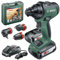 Bosch Home and Garden AdvancedDrill 18 (2 x Batteries, 3 Drill Attachments, in a Carrying Case)