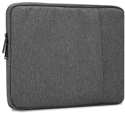 cadorabo Coque Portable 15.6'' Pouces in Gris FONCÉ – Housse pour Ordinateur Portable en Tissue avec Doublure en Velours et Fermeture à Glissière Anti-Rayures – Protection Sleeve Case