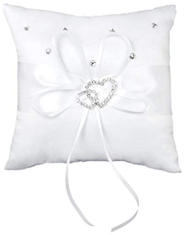 Ringkissen Ringkissen Hochzeit Ringträger Kissen 15 x 15 cm weiß