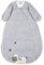Sterntaler Schlafsack Schaf Stanley für Kleinkinder, Abnehmbare Ärmel, Wärmeregulierung, Reißverschluss, Größe: 110, Grau/Blau