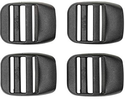 Ferrino DB-Buckle 25 mm (Set 4 Stück) Sicherungszubehör, Erwachsene, Unisex, Schwarz (Schwarz), Einheitsgröße