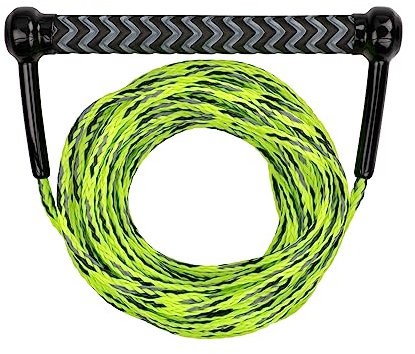 Mesle Combo Corde pour Wakeboard et Ski Nautique, poignée Douce EVA, Flottante, Longueur de la Corde de Traction avec haltère 18,3 m, INCL. Rope Keeper