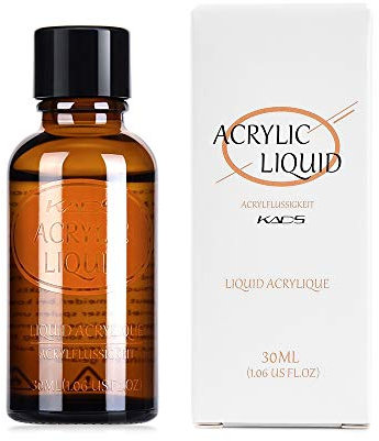 KADS Acrylic Liquid Monomer - 30ml Professional Polymer High Capacity Acrylic Nail System for Acrylic Powder Fast Dry Flexible Non-Yellowing